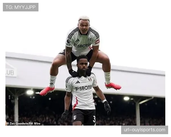 富勒姆前锋穆尼斯进球后冲向看台，与患病小球迷共同庆祝